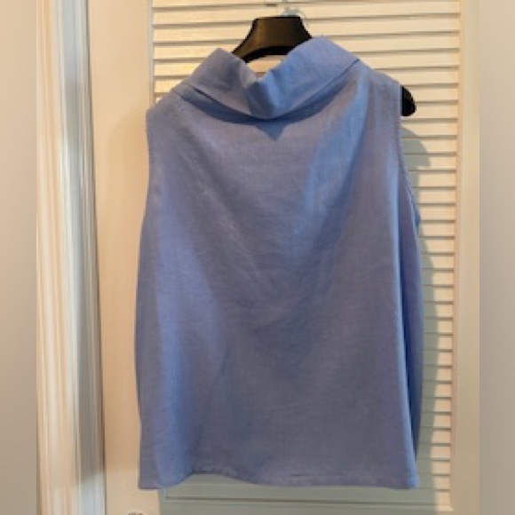 Bryn Walker Etna Cowl Neck Linen Sleeveless Tank (sz Large) - Picture 2 of 2